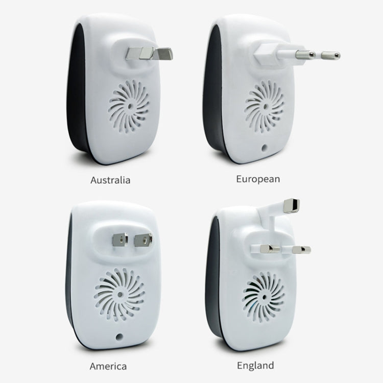 H12 2 PCS Ultrasonic Electronic Mouse Repeller Household Mini Mosquito Repeller, H12 US Plug White