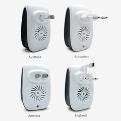 H12 2 PCS Ultrasonic Electronic Mouse Repeller Household Mini Mosquito Repeller, H12 US Plug White