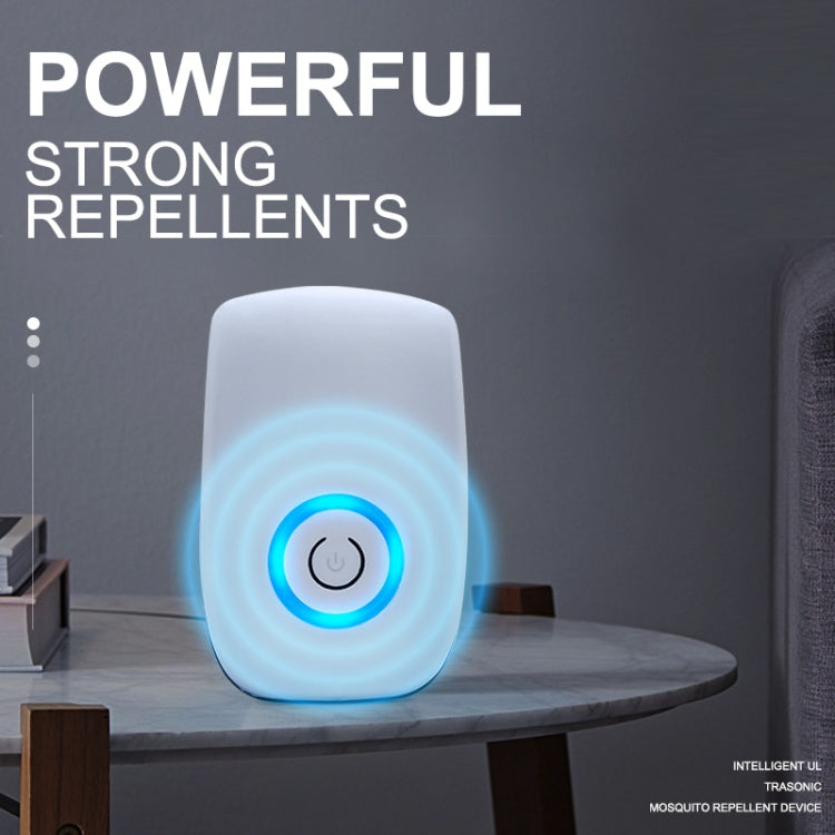 H12 2 PCS Ultrasonic Electronic Mouse Repeller Household Mini Mosquito Repeller, H12 US Plug White