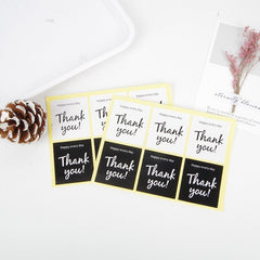 100 Pcks Thank You Moon Cake And Egg Yolk Pastry Sealing Sticker Packaging Box Sticker Decoration, Sealing Sticker