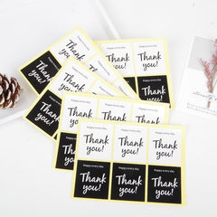 100 Pcks Thank You Moon Cake And Egg Yolk Pastry Sealing Sticker Packaging Box Sticker Decoration, Sealing Sticker