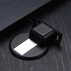 Zinc Alloy Non-Perforated Suction Silent Strong Magnetic Door Stopper, Red Ancient, Brushed Steel, Black, White, Yellow, Bright Gold, Bronze