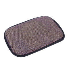 Car Diamond Armrest Box Cushion Personalized Car Decorations Dirt And Non-Slip, Black Colorful Diamond, Black White Diamond, Black Blue Diamond, Black Green Diamond