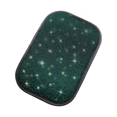 Car Diamond Armrest Box Cushion Personalized Car Decorations Dirt And Non-Slip, Black Colorful Diamond, Black White Diamond, Black Blue Diamond, Black Green Diamond