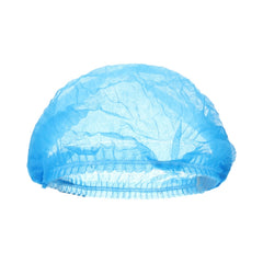 200 PCS Non-woven Disposable Pleated Anti Dust Hat Bath Caps For Spa Hair Salon Beauty, 200 PCS-Non-woven (Blue), 200 PCS-Non-woven (White)