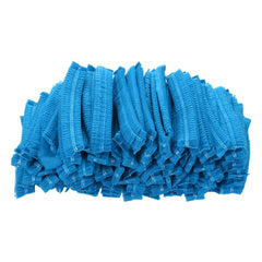 200 PCS Non-woven Disposable Pleated Anti Dust Hat Bath Caps For Spa Hair Salon Beauty, 200 PCS-Non-woven (Blue), 200 PCS-Non-woven (White)