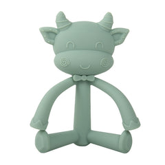 Three-Dimensional Cartoon Silicone Baby Teether Molar Rods Children Toys Maternal And Child Supplies, Gray Green, Beige, Light Coffee, Peach Powder, Scalper, Pink Sheep, Yellow Sheep, Coffee  Sheep, Green Sheep, Beige Sheep
