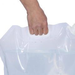 Foldable Water Bag Outdoor Sports Camping Hiking Storge Water Bucket Picnic Water Container Lifting Carrier Water Bag, 5L, 10L, 15L