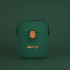 2 PCS YOLE KID Baby Milk Powder Box Large-Capacity Portable Out-Packing Gimi Powder Box Baby Food Supplement Storage Sealed Tank, Mustard Yellow, Matcha Green, Olive Green, Peacock Blue, Cinnabar Red, Rouge Powder