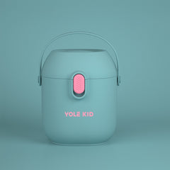 2 PCS YOLE KID Baby Milk Powder Box Large-Capacity Portable Out-Packing Gimi Powder Box Baby Food Supplement Storage Sealed Tank, Mustard Yellow, Matcha Green, Olive Green, Peacock Blue, Cinnabar Red, Rouge Powder