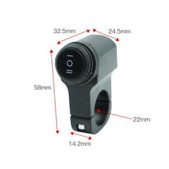 Motorcycle Aluminum Alloy Modified Waterproof One In Two Out Three-Wire Universal Switch, Universal Switch