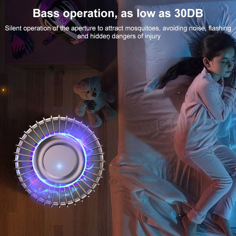 USB Photocatalyst Mosquito Killer Electrical Shock Two-In-One Mosquito Killer, White Gold  (Electric Shock + Suction), White (Electric Shock)