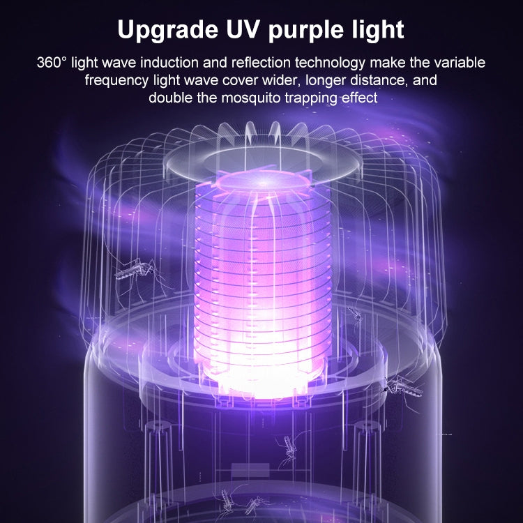 USB Photocatalyst Mosquito Killer Electrical Shock Two-In-One Mosquito Killer, White Gold  (Electric Shock + Suction), White (Electric Shock)