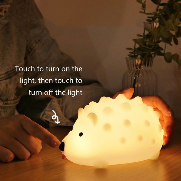 ZD-27 Cute Hedgehog Night Light Timer Dimming USB Bedside Lamp, Style:, ZD-27 Hedgehog Button Control