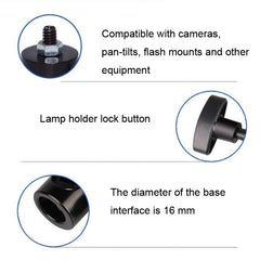 2 PCS Flash Light Stand 1/4 Photography Light Holder Adapter Tripod Conversion Interface, 2 PCS Flash Light Stand