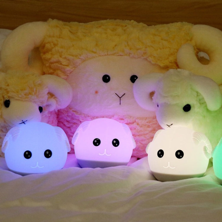 ZD-26 Silicone Children With Sleep Pat Night Light, ZD-26 Goat Warm Light, ZD-26 Goat Colorful