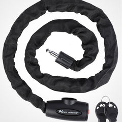 WEST BIKING 0705042 Bicycle Anti-Theft Key Lock Mountain Bike Motorcycle Chain Lock, 0.6M, 0.9M, 1.2M