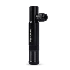 WEST BIKING YP0711083 Multifunctional Bicycle Tire Repair Tool Portable Inflator Emergency Riding Equipment, Black Without Gas Cylinder