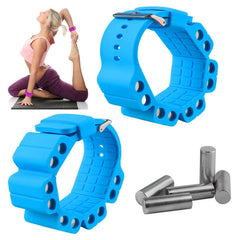 A Pair Outdoor Sports Running Fitness Yoga Load Bracelet Training Plus Heavy Silicone Wristband, Black, White, Blue, Purple, Pink, Yellow Green