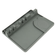 2 in 1 Kitchen Silicone Spoon Holder Shelf, Large (Gray), Medium (Gray), Large (Black), Medium (Black), Large (Red), Medium (Red), Large (Blue), Medium (Blue), Large (Orange), Medium (Orange), Large (Green), Medium (Green)
