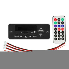 12V Folder Play With Power Amplifier MP3 Decoding Board With Recording Call Loss Motherboard With Bluetooth, MP3 Decoding Board