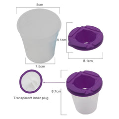 Children Plastic Pen Cup Bristles Graffiti Painting Brush Set, HB-10 + 10, HB-5 + 5 Light Colors, HB-5 + 5 Dark