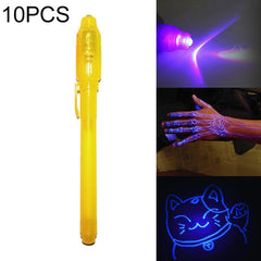10 PCS Creative Magic UV Light Invisible Ink Pen Marker Pen