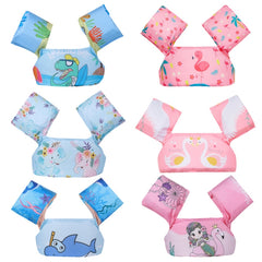 Children Swimming Foam Arm Ring Baby Swimming Equipment Floating Ring Water Sleeve Buoyancy Vest, Pink Flamingo, Pink Swan, Blue Dolphin, Blue Starfish, Yellow Duck, Blue Whale, Green Bee, Blue Shark, Blue Crab, Blue Elephant, Pink Mermaid             ...