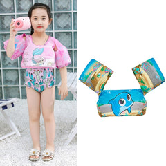 Children Swimming Foam Arm Ring Baby Swimming Equipment Floating Ring Water Sleeve Buoyancy Vest, Pink Flamingo, Pink Swan, Blue Dolphin, Blue Starfish, Yellow Duck, Blue Whale, Green Bee, Blue Shark, Blue Crab, Blue Elephant, Pink Mermaid             ...