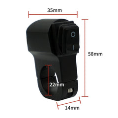 Motorcycle Aluminum Alloy Waterproof Headlight Switch Modification Breakdown Switch, Headlight Switch