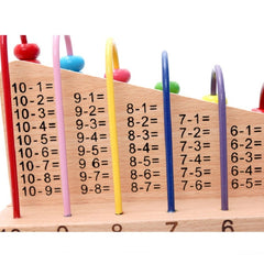 Wooden Children Bead Calculation Frame Multi-Function Early Education Teaching Aids Mathematical Addition And Subtraction Learning Toys, Bead Calculation Frame