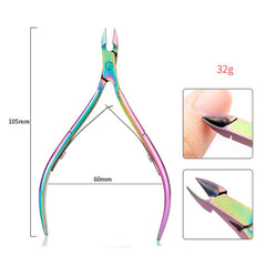 2 In 1 FABIYAN Color Titanium Nail Art Tool Set Dead Skin Shears Steel Push Nail File Pliers, 13 In 1, 14 In 1, 4 In 1, 2 In 1