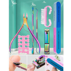 7 in 1 Nail Tools Color Titanium Nail Care Tools
