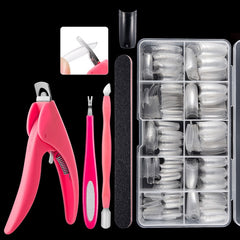 Manicure Tool  Set Fingernails Word Cut Set, Transparent French, Natural French, Transparent Semi-post, Natural Semi-post, Transparent Full Post, Natural Full Post, Transparent French Large Set, Transparent Semi-post Large Set                          ...