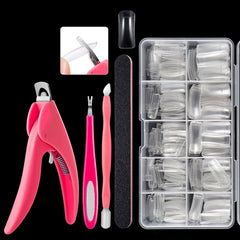 Manicure Tool  Set Fingernails Word Cut Set, Transparent French, Natural French, Transparent Semi-post, Natural Semi-post, Transparent Full Post, Natural Full Post, Transparent French Large Set, Transparent Semi-post Large Set                          ...