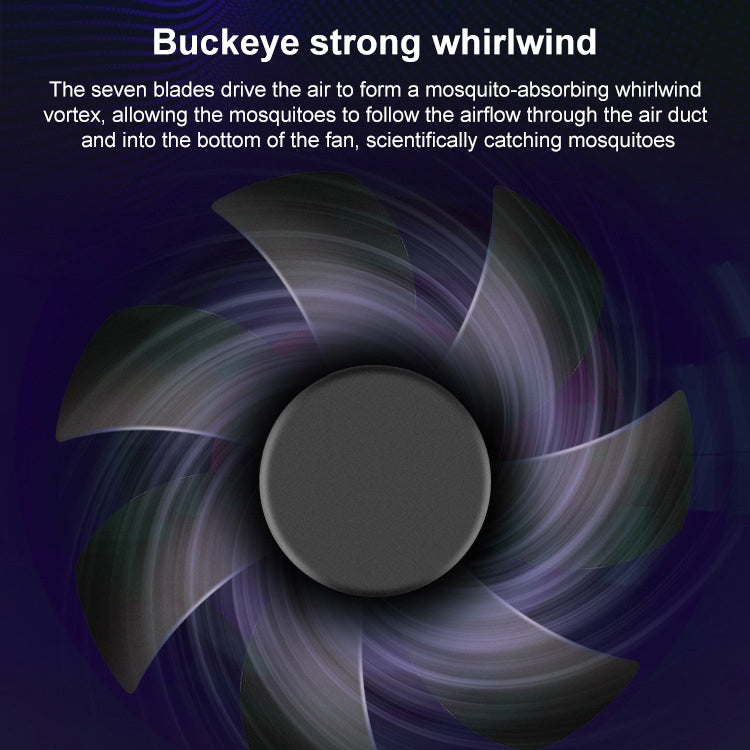 Home Bedroom Light Wave Physical Mosquito Trap Mosquito Lamp, Black