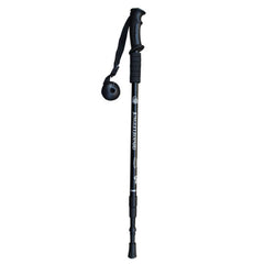 JUNGLELEOPARD 3-Section Straight Handle Aluminum Trekking Pole Multifunctional Walking Hand Crutches, Red#66-135cm, Blue#66-135cm, Black#66-135cm, Silver White#66-135cm