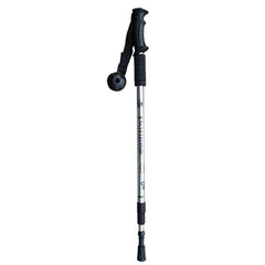 JUNGLELEOPARD 3-Section Straight Handle Aluminum Trekking Pole Multifunctional Walking Hand Crutches, Red#66-135cm, Blue#66-135cm, Black#66-135cm, Silver White#66-135cm