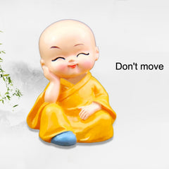 In Car Cute Four Little Monks Ornaments Car Interior Decorations Specification：, Not Swing