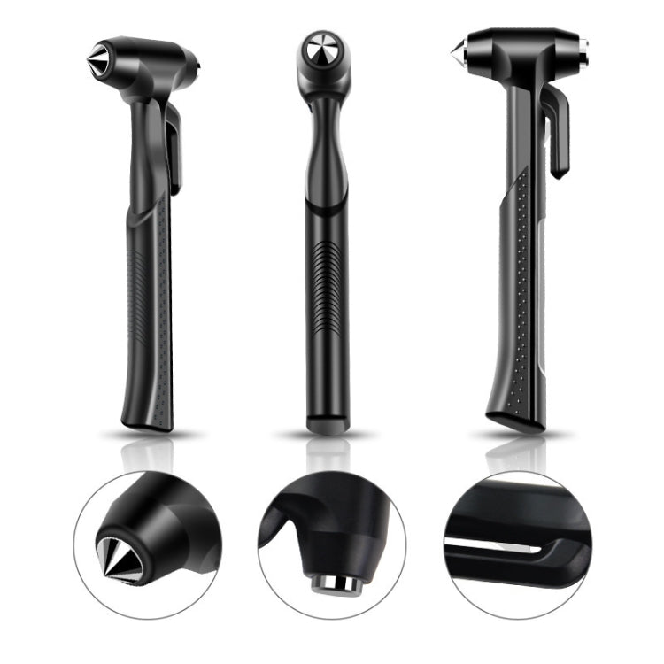 Car Safety Life-Saving Hammer Car Emergency Multifunctional Window Breaker, Upgraded Black, Upgraded Red, Ordinary Red, Deluxed Black With Fixed Rack, Deluxed Red With Fixed Rack, Deluxed Silver 3 in 1