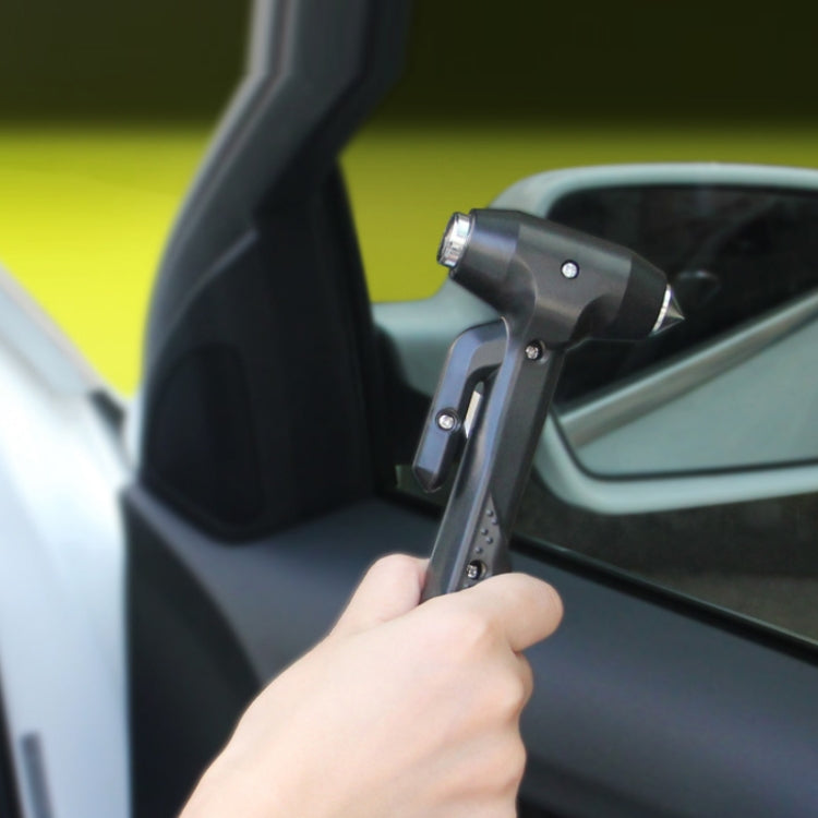 Car Safety Life-Saving Hammer Car Emergency Multifunctional Window Breaker, Upgraded Black, Upgraded Red, Ordinary Red, Deluxed Black With Fixed Rack, Deluxed Red With Fixed Rack, Deluxed Silver 3 in 1