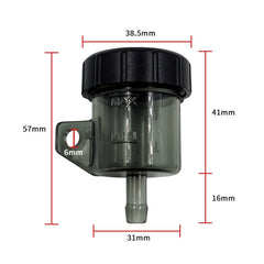 2 PCS Motorcycle Modification Accessories Off-Road Vehicle Large Displacement Straight Pump Transparent Oil Cup Brake Pump Modified Oil Pot, Straight Brown, Straight Red, Straight Blue, Straight Transparent, Straight Black, Oblique Black