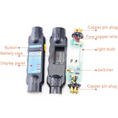 TS170E-Z 12V Car Resistance Trailer Plug Socket Trailer Tester Connector Recorder With 2 Conversion Heads EU Plug, TS170E-Z