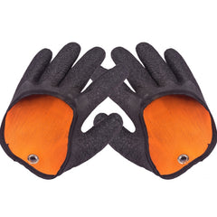 1 Pair Anti-Skid Catch Fish Latex Gloves Stab-resistant Waterproof Fishing Gloves, Specification:, Left+Right, Left+Right+Magnetic Buckles