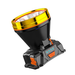 LED Night Fishing Charge Head Light Outdoor Camping Fishing Miner Light Searchlight Head-Mounted Flashlight With Charge Display, 32 Lamp Beads White Light, 32 Lamp Beads Yellow Light, 40 Lamp Beads White Light, 40 Lamp Beads Yellow Light