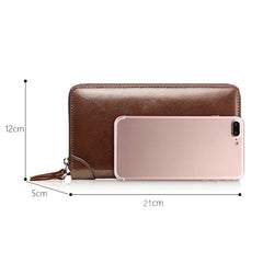 WEIXIER W88  Handbags Men Pu Hand Tested Handbags Multi-Function Wallet, Black, Brown