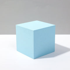 8 PCS Geometric Cube Photo Props Decorative Ornaments Photography Platform, Colour: 5 x 5 x 5cm Small White Square, Small Light Blue Square, Large Light Blue Square, Small Light Blue Rectangular, Large Light Blue Rectangular, Small Light Blue Cylinder ...