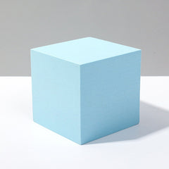 8 PCS Geometric Cube Photo Props Decorative Ornaments Photography Platform, Colour: 5 x 5 x 5cm Small White Square, Small Light Blue Square, Large Light Blue Square, Small Light Blue Rectangular, Large Light Blue Rectangular, Small Light Blue Cylinder ...
