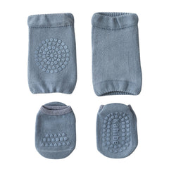 Summer Children Knee Pads Baby Floor Socks Baby Non-Slip Crawling Sports Protection Suit, S 0-1 Years Old, M 1-3 Years Old