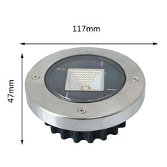 Outdoor Solar Buried Light Household Garden Grass Ground Waterproof Lamp, White Light, Warm Light